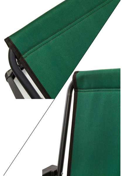 Yeşil Katlanabilir Kamp Sandalyesi ve Mdf Masa Seti, Pratik ve Rahat Kullanım