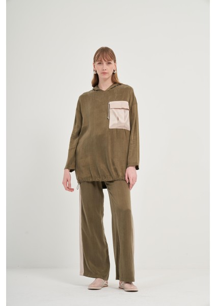 Kadın Cupra Pantolonlu Takım Haki fiyatları