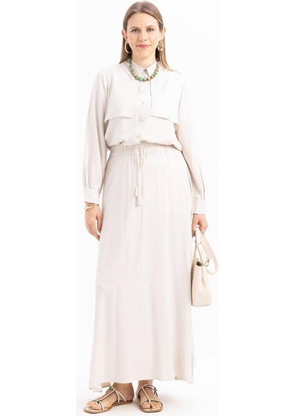 Taş-Beli Lastikli Püsküllü Etek fiyatları