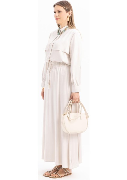 Taş-Beli Lastikli Püsküllü Etek modelleri