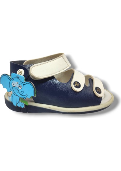 Şirinbebe 1602-20 Anatomik Tek Cırtlı Erkek Çocuk Sandalet Lacivert Beyaz 21-25 fiyatları