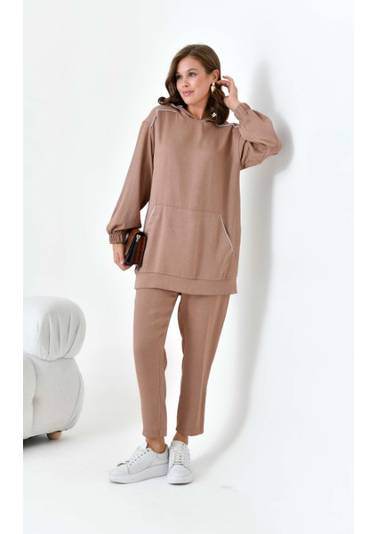 Kadın Modal Takım Camel