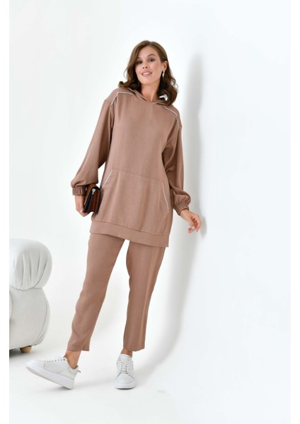 Kadın Modal Takım Camel