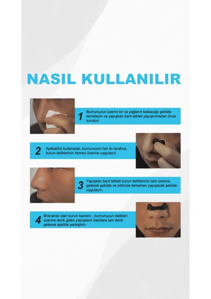 Manyetik Burun Bandı Başlangıç Kiti +45 Gün Hediyeli fırsatları