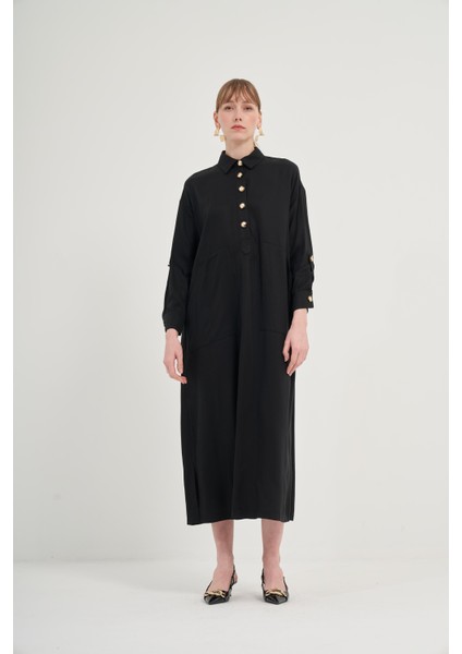 Kadın Tansel Elbise Siyah fırsatları