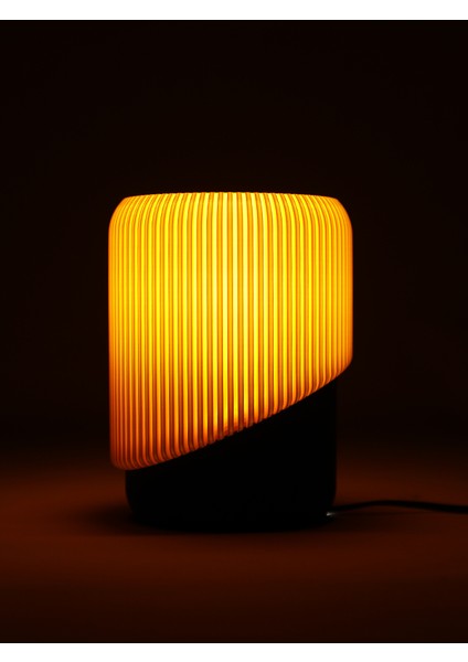 Lunya Bohem Masa Lambası Eğik Modern Form E27 Duy Uyumlu Bej - Zeytin Yeşili Renkli LED Ampul ile Kullanılır fırsatları