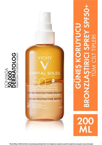 Capital x Eau Bronze With Beta Carotene Vücut Spreyi SPF50+ 200 ml