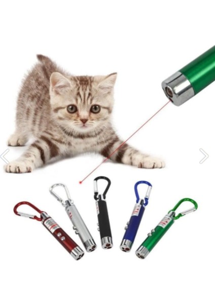 Kedi Oyun Seti 3'ü Bir Arada, Ledli Kırmızı Işık ve Eğlence Dolu Oyuncak