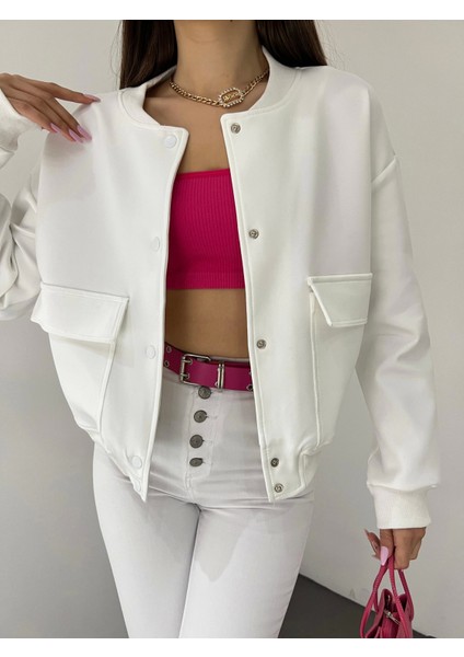 Çift Cepli Denim Crop Ceket modelleri