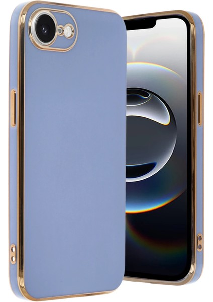 Apple iPhone 16E Kılıf Volet Silikon - Mavi