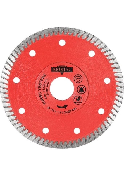 Kristal Turbo Elmas Testere 115 mm