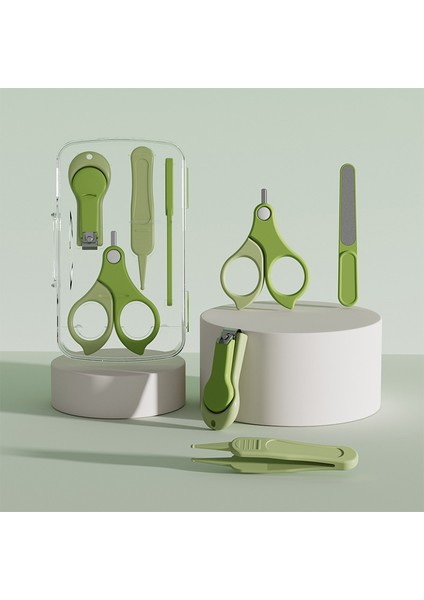 Şeffaf Kutu Bebek Tırnak Makası Dörtlü Set (Yurt Dışından)