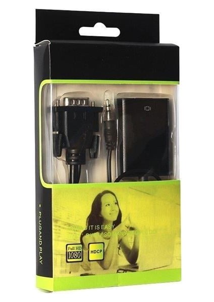 Powermaster PM-18637 VGA To HDMI Dönüştürücü Kablo