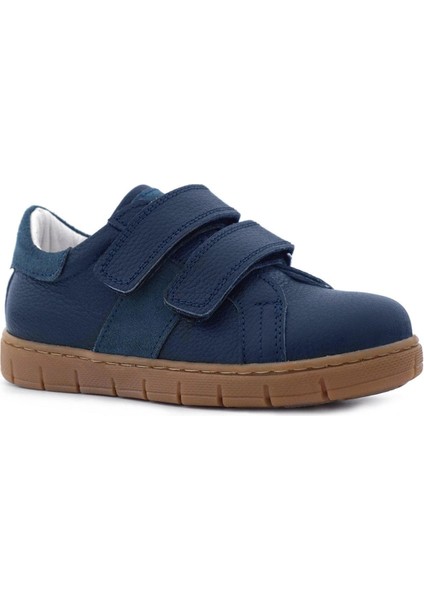 Hakiki Deri Lacivert Cırt Cırtlı Erkek Çocuk Spor Ayakkabı fiyatları