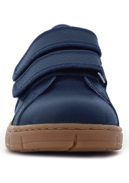 Hakiki Deri Lacivert Cırt Cırtlı Erkek Çocuk Spor Ayakkabı fırsatları