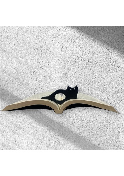 Kedi Kitap Okuma Yüzüğü Sayfa Tutucu 3D Baskı