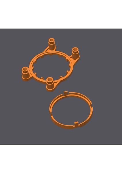 Am4 Braket - Petg Ya Da Abs Baskıdır.