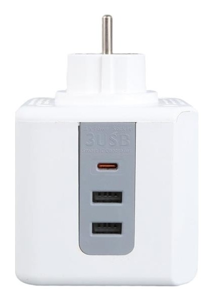 Vea VE-23089 2x USB 1x Type-C 3'lü Çocuk ve Termal Korumalı Grup Priz fiyatları