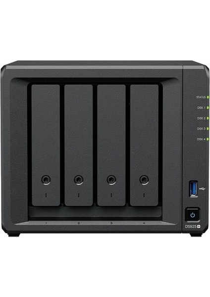 <![cdata[ Synology DS925-16G Plus Ryzen V1500B-4GB Ram- 4-Diskli Nas Server (Disksiz) ]]>