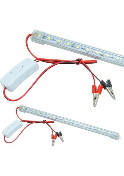 Powermaster PM-11057 30 cm Akü Maşalı 12 Volt - 5 Watt T8 LED Bar Ampul