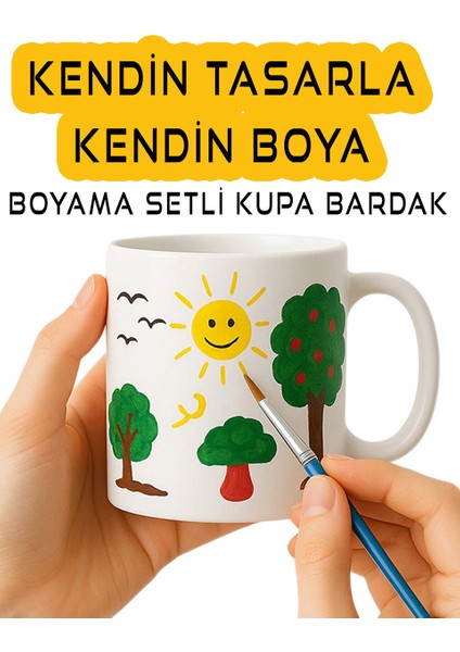 Kendin Tasarla Kupa Bardak