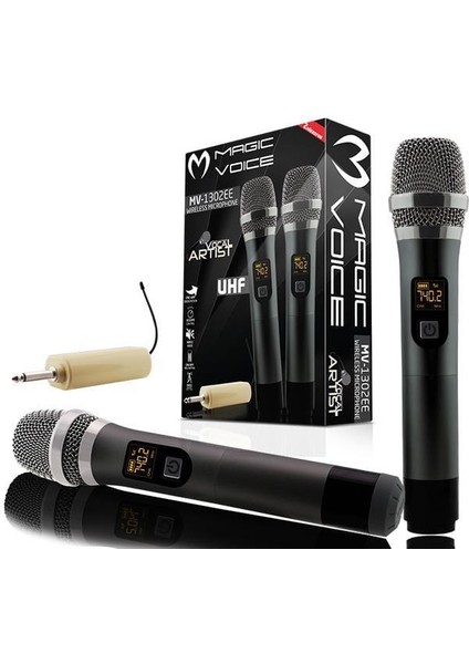 Magicvoice MV-1302EE 2 El Kablosuz Mikrofon