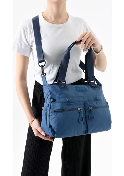 571 Collections Çanta Ultra Hafif Su Geçirmez Çok Cepli Omuz Çantası (Model: 571-13-9M)