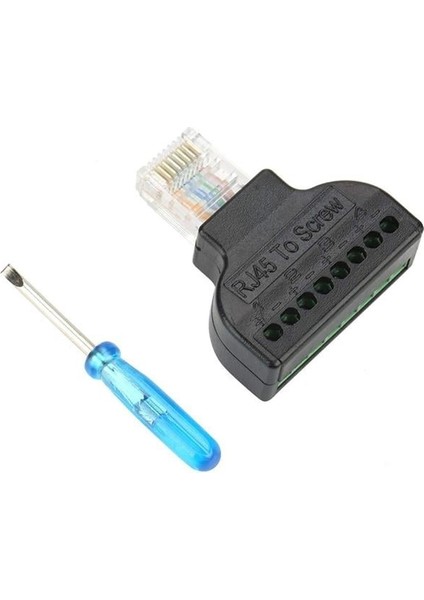 Powermaster RJ45 To Screw Terminal Çevirici