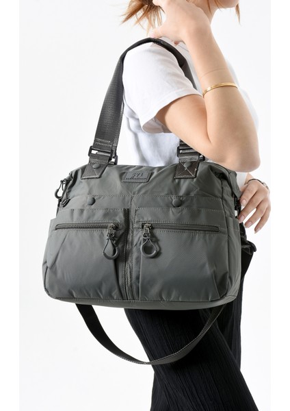 571 Collections Çanta Ultra Hafif Su Geçirmez Çok Cepli Omuz Çantası (Model: 571-13-9M)
