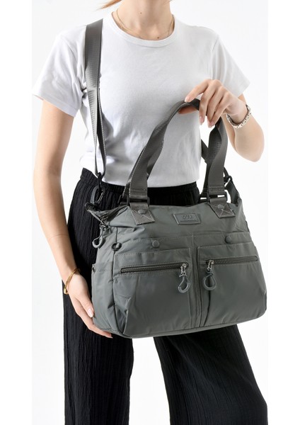 571 Collections Çanta Ultra Hafif Su Geçirmez Çok Cepli Omuz Çantası (Model: 571-13-9M)