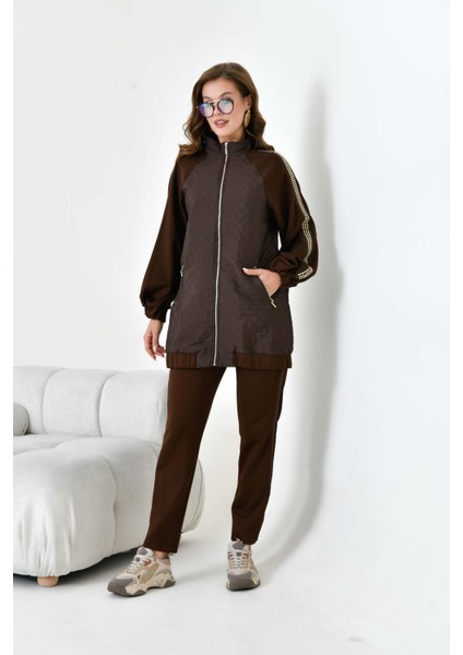 Kadın Kapitone Detay Takım Kahve fiyatları