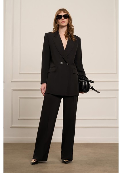 Kadın Blazer Takım Siyah