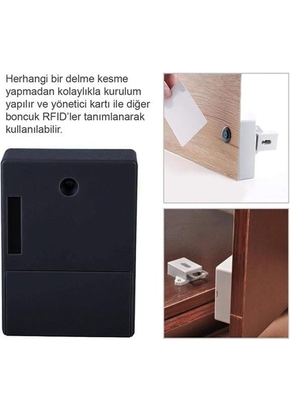 Powermaster PM-26971 Gizli Çekmece Dolap Rfıd Kapı Güvenlik Kilidi