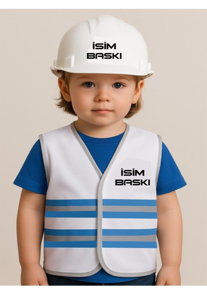 Çocuk Yelek ve Baret Seti ( Isim Baskısını Soru Kısmından Bildirin Lütfen)