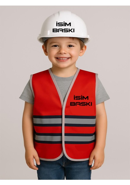 Çocuk Yelek ve Baret Seti ( Isim Baskısını Soru Kısmından Bildirin Lütfen)