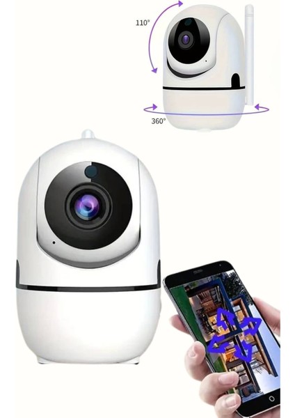 Mini Ip Kamera Hareketli Güvenlik Kamerası Kablosuz Wifi Kamera Mikrofonlu