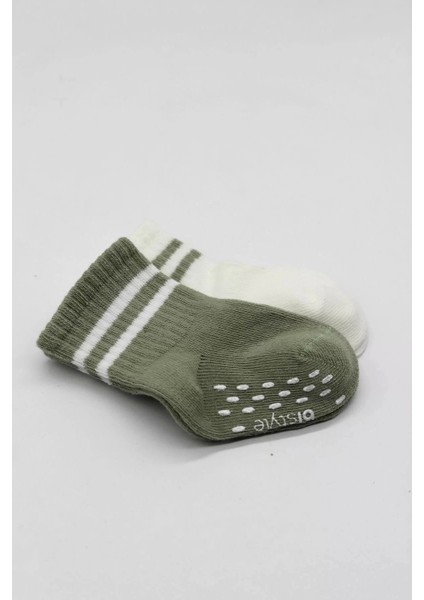 Çemberli Kaymaz Soket Çorap 2'li Nil Ekru modelleri