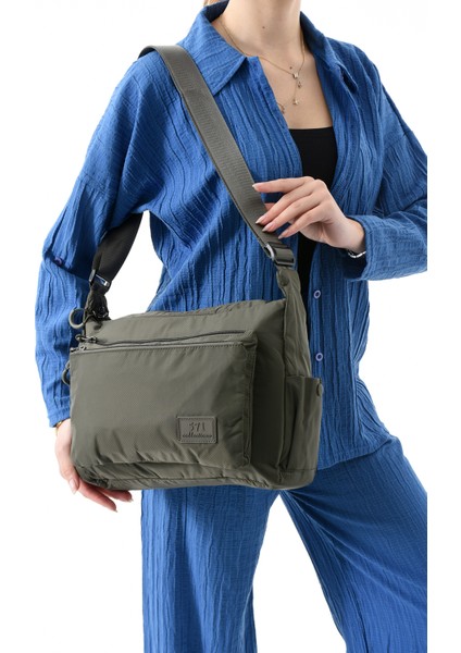 571 Collections Çanta Ultra Hafif Su Geçirmez Çok Cepli Omuz Çantası (Model: 571-13-9J)