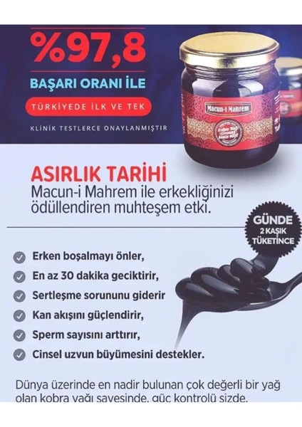 Macun-I Mahrem Erkeklere Özel Doğal Karışım 240 gr x 2 Adet