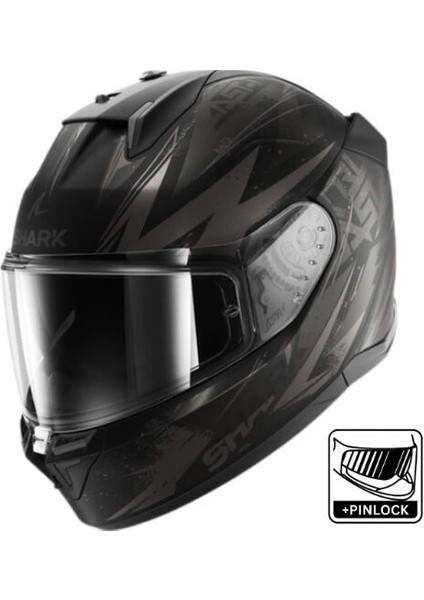Kask Shark D-Skwal 3 Blast-R Mat Siyah/gold