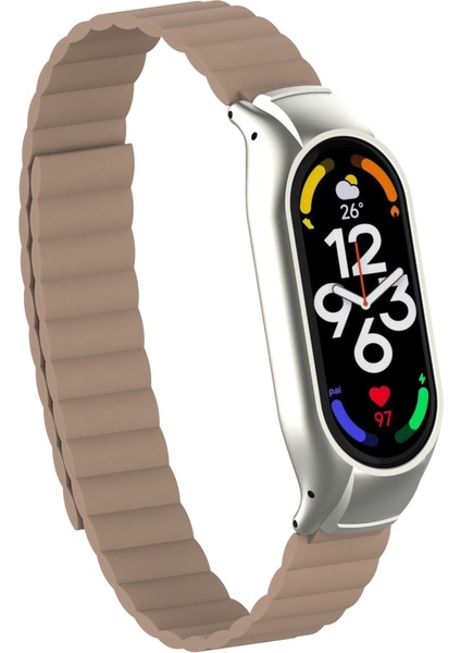 Xiaomi Mi Band 7 Uyumlu Krd-69 Kordon Mkst - Kahve Açık