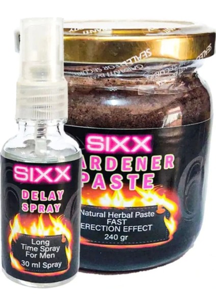 Sixx Anl Relaxer Gel 60 ml + Herbal Paste Erkek Sertlik ve Performanse Macun 240 gr