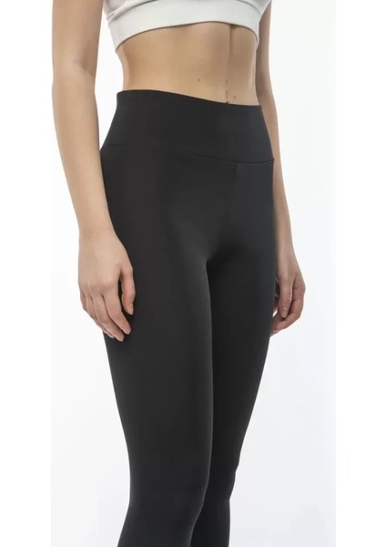 Yüksek Bel Geniş Kemer Dalgıç Tayt - Siyah fiyatları