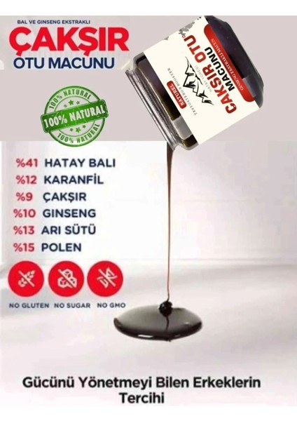 Hatay Yöresi Çakşır Otu Erkeklere Özel Performans Yükseltici Bitkisel Macun 240 gr x 3 Adet