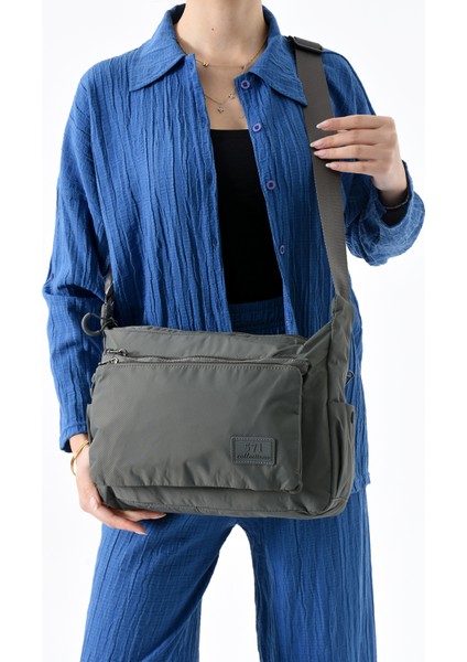 571 Collections Çanta Ultra Hafif Su Geçirmez Çok Cepli Omuz Çantası (Model: 571-13-9J)