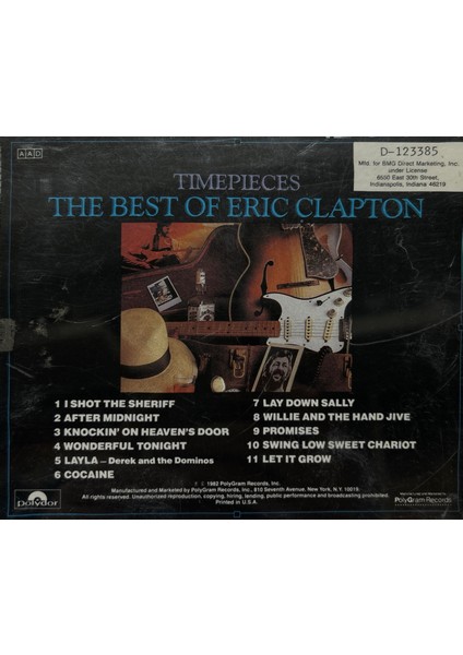 CD The Best Of Eric Clapton - Ilk Baskı CD fiyatları