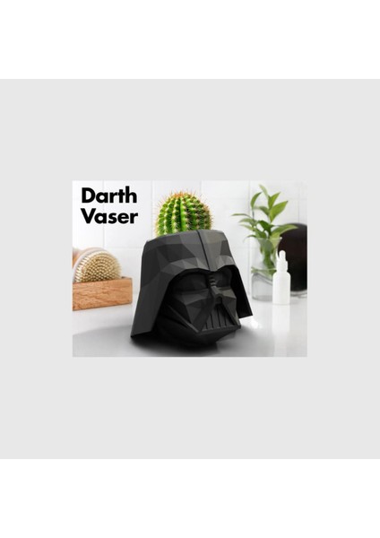 Dart Vader Görünümlü Dekoratif Saksı/kalemlik
