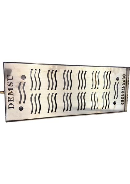 430 Krom 2 Demlikli Çay Kazanı Damlalığı 18 x 55 cm