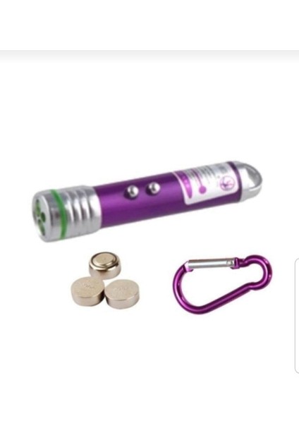 Lazer Kedi Oyuncağı, 3 Pil Hediyeli, Renkli Işık, Eğlenceli ve Güzel Tasarım