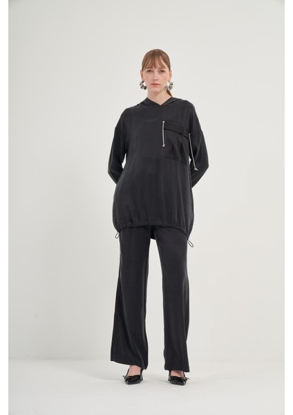 Kadın Cupra Pantolonlu Takım Siyah fiyatları
